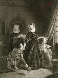 Maria, Regina di Scozia (1542-87) in compagnia di cortigiani